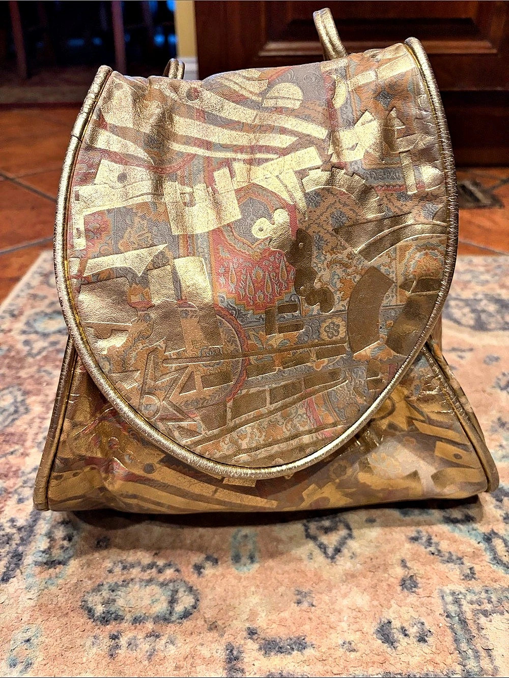 Claudia Gold Backpack
